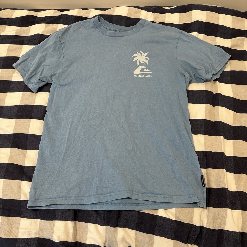 Quiksilver Light Blue Men's Short Sleeve Tee